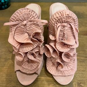 A.D & Daughters Blush Suede Heel